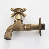 Max Antique Brass Garden Washing Machine Water Tap Faucet Wall Mounted Brass B - Aladdin Shoppers