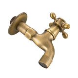 Max Antique Brass Garden Washing Machine Water Tap Faucet Wall Mounted Brass B