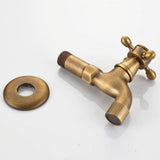 Max Antique Brass Garden Washing Machine Water Tap Faucet Wall Mounted Brass B - Aladdin Shoppers