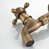 Max Antique Brass Garden Washing Machine Water Tap Faucet Wall Mounted Brass B - Aladdin Shoppers