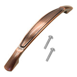 Max Antique Zinc Alloy Double Hole Drawer Cabinet Door Red Bronze Handle Style B - Aladdin Shoppers
