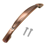 Max Antique Zinc Alloy Double Hole Drawer Cabinet Door Red Bronze Handle Style B - Aladdin Shoppers