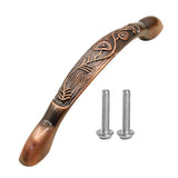 Max Antique Zinc Alloy Double Hole Drawer Cabinet Door Red Bronze Handle Style C - Aladdin Shoppers