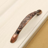 Max Antique Zinc Alloy Double Hole Drawer Cabinet Door Red Bronze Handle Style C - Aladdin Shoppers