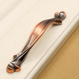 Max Antique Zinc Alloy Double Hole Drawer Cabinet Door Red Bronze Handle Style G - Aladdin Shoppers