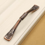 Max Antique Zinc Alloy Double Hole Drawer Cabinet Door Red Bronze Handle Style H - Aladdin Shoppers