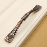 Max Antique Zinc Alloy Double Hole Drawer Cabinet Door Red Bronze Handle Style I - Aladdin Shoppers
