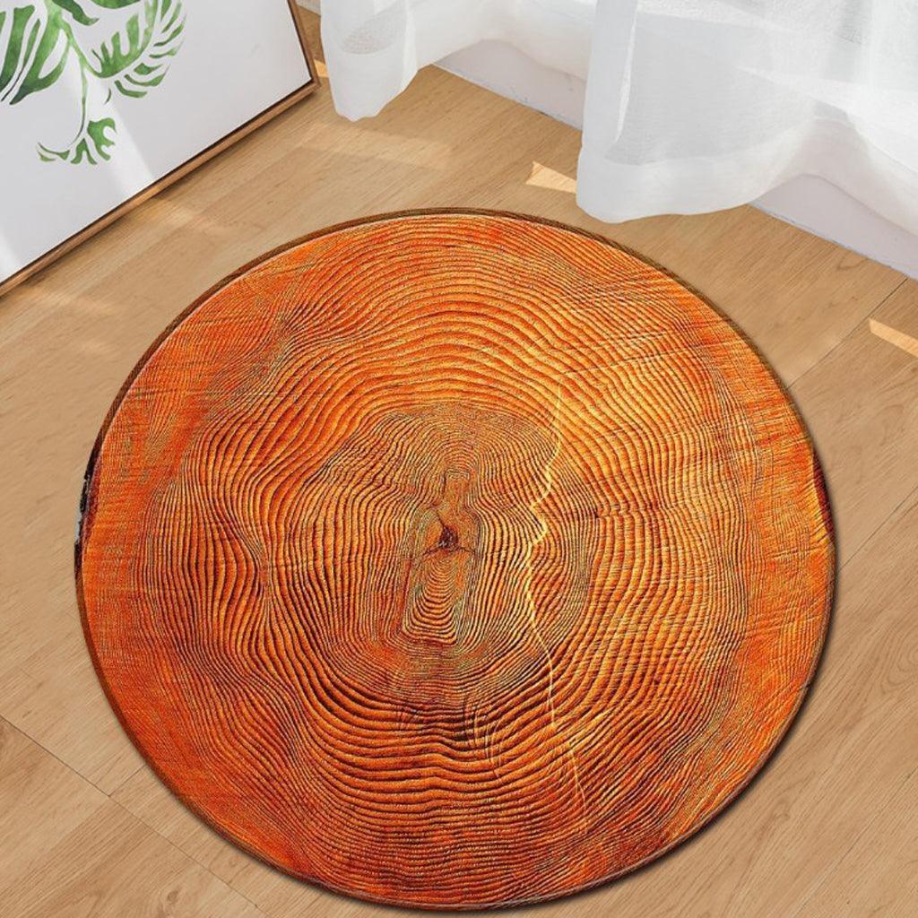 Max Area Rugs Tree Annual Ring Non-Slip Rug for Living Room Bedroom Type 3 - Aladdin Shoppers