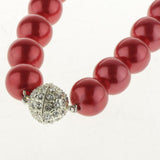 Max Artificial Magnetic Pearl Curtain Tiebacks Drapery Buckles Clips Wine Red - Aladdin Shoppers