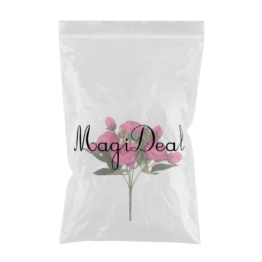 Max Artificial Silk Peony Bridal Bouquets for Wedding Home Decoration Rose Red - Aladdin Shoppers