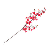 Max Artificial Silk Plastic Plum Bouquet Blossom Branch DIY Home Decor Rose Red - Aladdin Shoppers