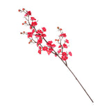 Max Artificial Silk Plastic Plum Bouquet Blossom Branch DIY Home Decor Rose Red - Aladdin Shoppers