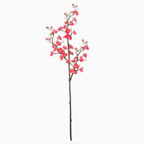 Max Artificial Silk Plastic Plum Bouquet Blossom Branch DIY Home Decor Rose Red - Aladdin Shoppers