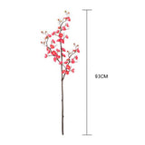 Max Artificial Silk Plastic Plum Bouquet Blossom Branch DIY Home Decor Rose Red - Aladdin Shoppers