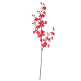 Max Artificial Silk Plastic Plum Bouquet Blossom Branch DIY Home Decor Rose Red - Aladdin Shoppers