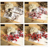 Max Artificial Silk Plastic Plum Bouquet Blossom Branch DIY Home Decor Rose Red - Aladdin Shoppers