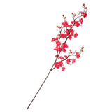 Max Artificial Silk Plastic Plum Bouquet Blossom Branch DIY Home Decor Rose Red - Aladdin Shoppers