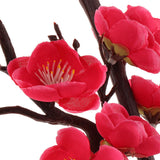 Max Artificial Silk Plastic Plum Bouquet Blossom Branch DIY Home Decor Rose Red - Aladdin Shoppers