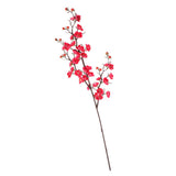 Max Artificial Silk Plastic Plum Bouquet Blossom Branch DIY Home Decor Rose Red - Aladdin Shoppers