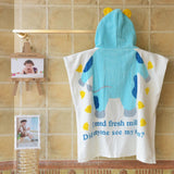 Max Baby Dressing Gown Cute Hooded Bathrobe Towel Boy Girl Animal Blue Cow - Aladdin Shoppers