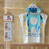 Max Baby Dressing Gown Cute Hooded Bathrobe Towel Boy Girl Animal Blue Cow - Aladdin Shoppers