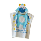 Max Baby Dressing Gown Cute Hooded Bathrobe Towel Boy Girl Animal Blue Cow - Aladdin Shoppers