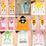 Max Baby Dressing Gown Cute Hooded Bathrobe Towel Boy Girl Animal Blue Cow - Aladdin Shoppers