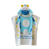 Max Baby Dressing Gown Cute Hooded Bathrobe Towel Boy Girl Animal Blue Cow - Aladdin Shoppers