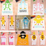 Max Baby Dressing Gown Cute Hooded Bathrobe Towel Boy Girl Animal Blue Cow - Aladdin Shoppers