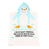 Max Baby Dressing Gown Cute Hooded Bathrobe Towel Boy Girl Animal Blue Penguin - Aladdin Shoppers