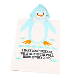 Max Baby Dressing Gown Cute Hooded Bathrobe Towel Boy Girl Animal Blue Penguin - Aladdin Shoppers