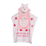 Max Baby Dressing Gown Cute Hooded Bathrobe Towel Boy Girl Animal Pink Cat - Aladdin Shoppers