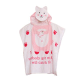 Max Baby Dressing Gown Cute Hooded Bathrobe Towel Boy Girl Animal Pink Cat - Aladdin Shoppers