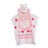 Max Baby Dressing Gown Cute Hooded Bathrobe Towel Boy Girl Animal Pink Cat - Aladdin Shoppers
