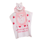 Max Baby Dressing Gown Cute Hooded Bathrobe Towel Boy Girl Animal Pink Cat - Aladdin Shoppers