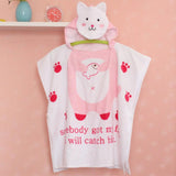 Max Baby Dressing Gown Cute Hooded Bathrobe Towel Boy Girl Animal Pink Cat - Aladdin Shoppers