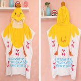 Max Baby Dressing Gown Cute Hooded Bathrobe Towel Boy Girl Animal Yellow Chicken - Aladdin Shoppers