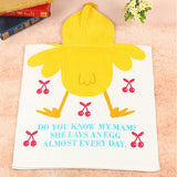 Max Baby Dressing Gown Cute Hooded Bathrobe Towel Boy Girl Animal Yellow Chicken - Aladdin Shoppers