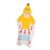 Max Baby Dressing Gown Cute Hooded Bathrobe Towel Boy Girl Animal Yellow Chicken - Aladdin Shoppers