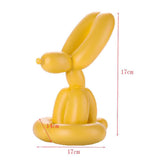 Max Balloon Rabbit Sculpture Resin Crafts Mini Balloon Rabbit Figurine Yellow-M - Aladdin Shoppers