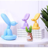 Max Balloon Rabbit Sculpture Resin Crafts Mini Balloon Rabbit Figurine Yellow-M - Aladdin Shoppers