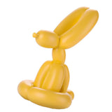 Max Balloon Rabbit Sculpture Resin Crafts Mini Balloon Rabbit Figurine Yellow-M - Aladdin Shoppers