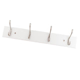 Max Bamboo Clothes Hooks Wall Mounted Coat Rack Organizer Hanger 4 Hooks Coffee - Aladdin Shoppers