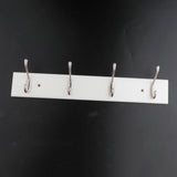 Max Bamboo Clothes Hooks Wall Mounted Coat Rack Organizer Hanger 4 Hooks Coffee - Aladdin Shoppers
