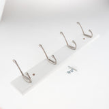 Max Bamboo Clothes Hooks Wall Mounted Coat Rack Organizer Hanger 4 Hooks Coffee - Aladdin Shoppers