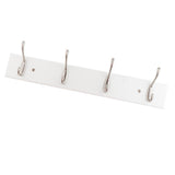 Max Bamboo Clothes Hooks Wall Mounted Coat Rack Organizer Hanger 4 Hooks Coffee - Aladdin Shoppers