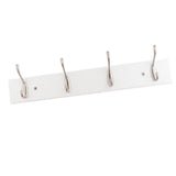 Max Bamboo Clothes Hooks Wall Mounted Coat Rack Organizer Hanger 4 Hooks Coffee - Aladdin Shoppers