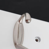 Max Bamboo Clothes Hooks Wall Mounted Coat Rack Organizer Hanger 4 Hooks White - Aladdin Shoppers