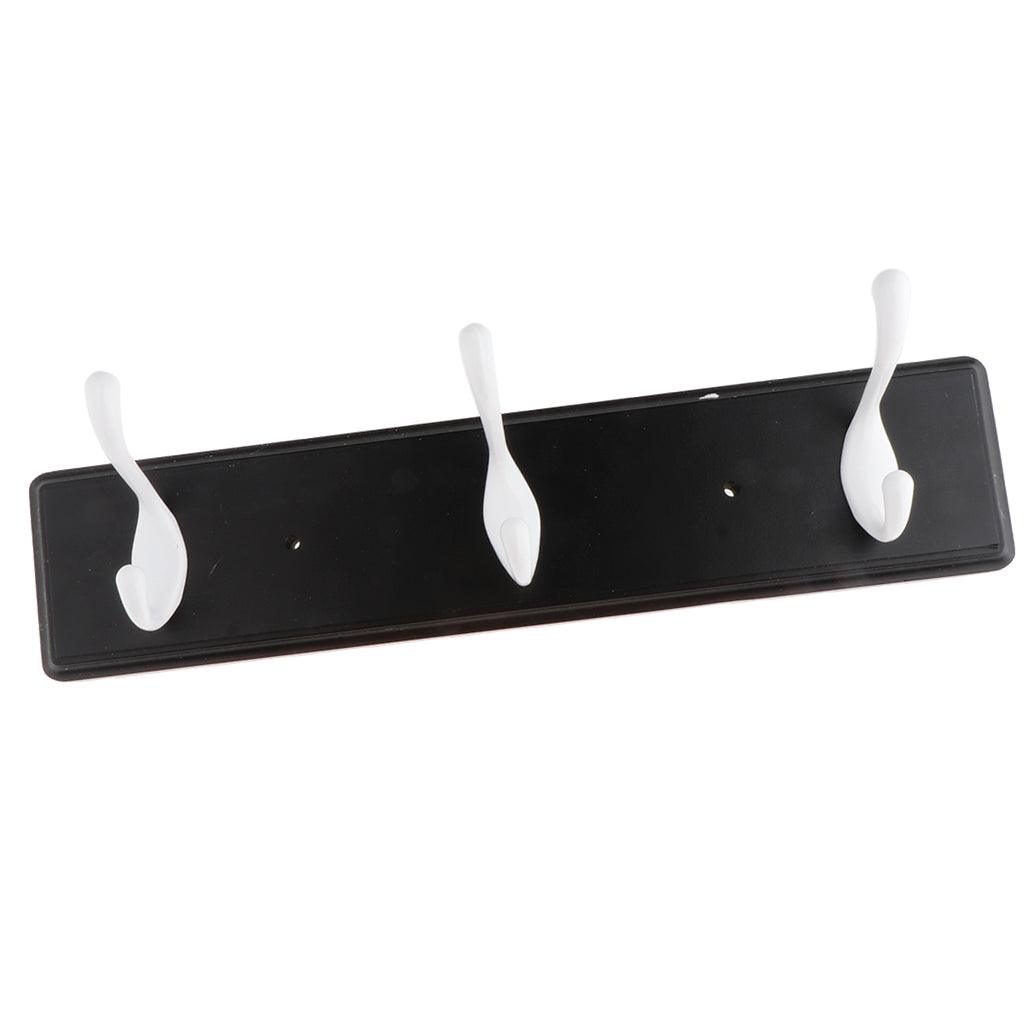 Max Bamboo Coat Rack Simple Coat Rack Bag Rack Bamboo Color 3 Hooks Black - Aladdin Shoppers