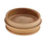 Max Bamboo Round Tea Jar Candies Container Teaware Coffee Kitchen Canister b - Aladdin Shoppers